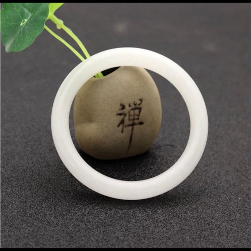 Natural White Chinese Jade Bracelet Bangle